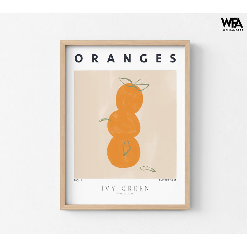 Orange Peel Illustration Decor Idea, Citrus Poster Print, Breakfast Inspired Artwork, Healthy Snack Kitchen Weight Loss Clinic Decor