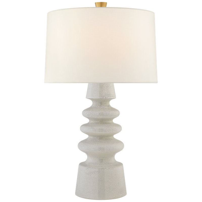 Julie Neill Andreas Medium Table Lamp, White Crackle