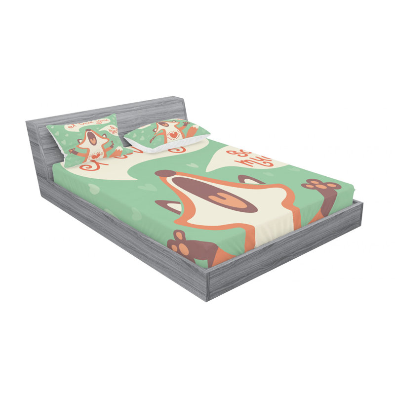 Microfiber Sheet Set, Queen Sheet Set with Fitted Sheet