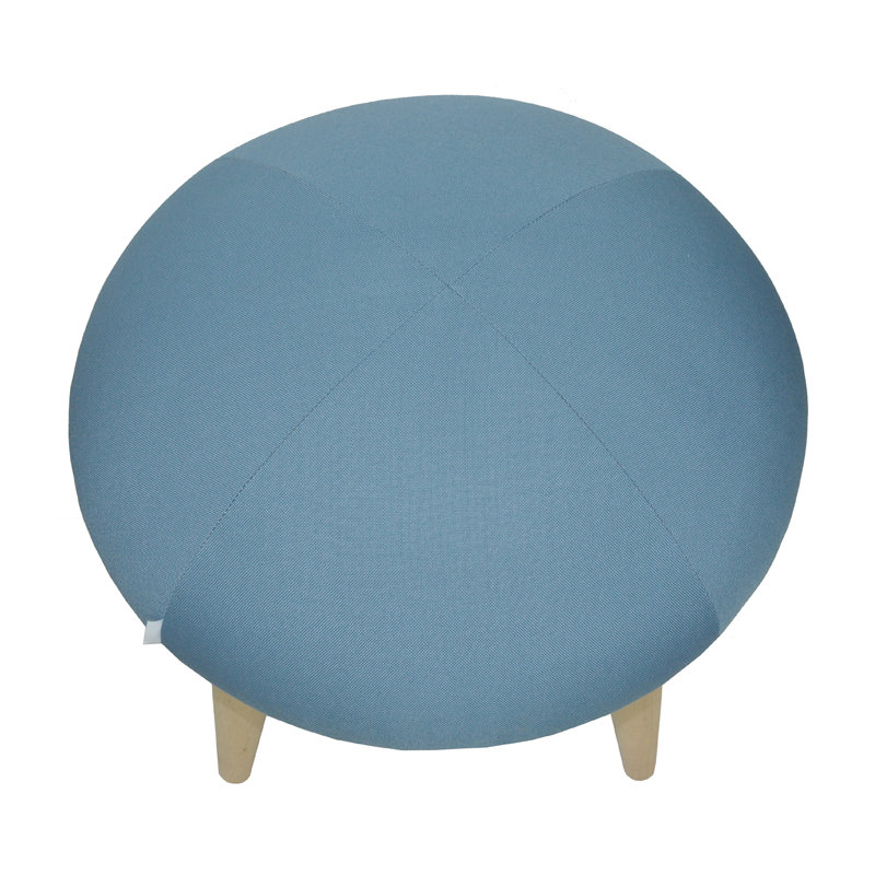 Solid + Manufactured Wood Accent Stool, Blue