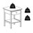 Yvette 1-Drawer Nightstand in Natural Finish With a shelf, 21.6'' H X 17.7'' W X 17.7'' D-298851510