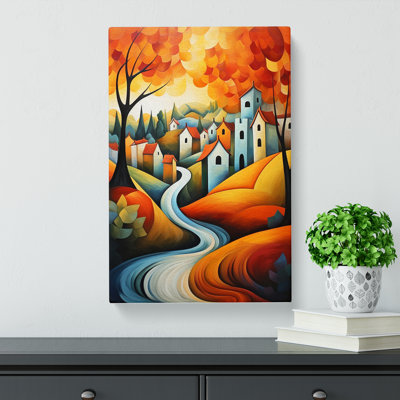 Landscape Cubism Art - No Frame Print