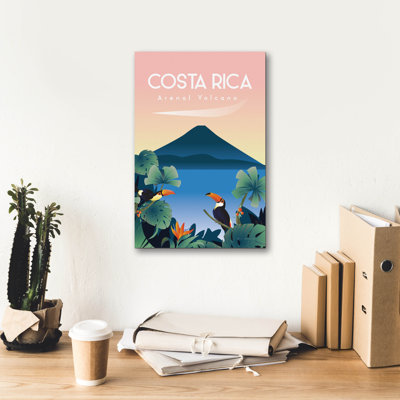 "Epic Graffiti" Costa Rica "par Omar Escalante, art mural sur toile, 26 po x 40 po