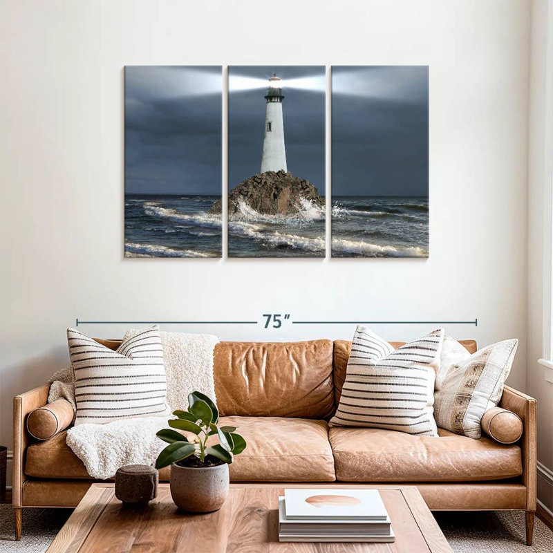 Lilie, faisceau lumineux du phare, H 36 po x l 57 po