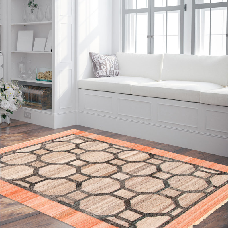 Helin Wool Geometric Indoor Rug