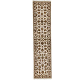 Oriental Area Rug in Beige/Ivory/Brown