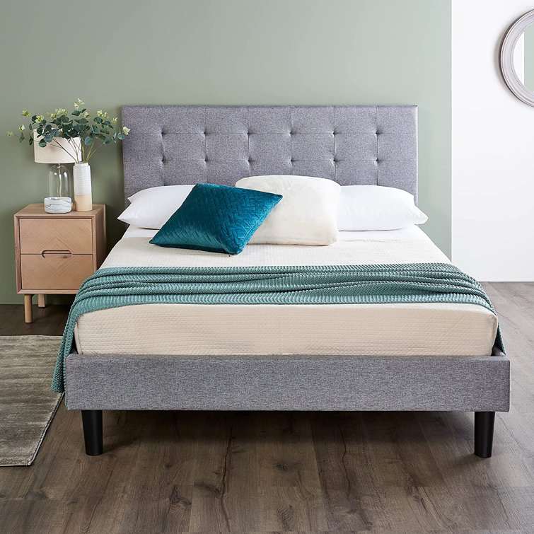 Marlow Home Co. Small Double Grey Bed Frame | Wayfair.co.uk