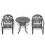 Ensemble de mobilier de salle à manger en aluminium coulé toutes saisons avec cadre noir-1931632799