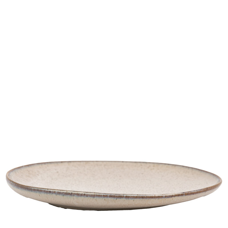 Speckle Glaze Side Plate Oatmeal (4Pk)