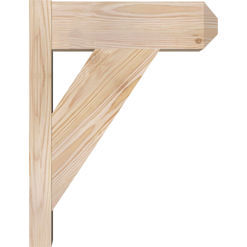 Artisan traditionnel en bois rustique, Sapin Douglas de 5 1/2 po (lisse), P 14 po x H 18 po