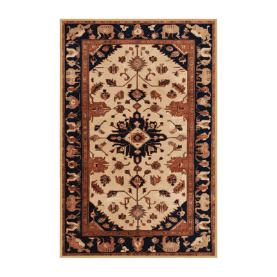 Machine Washable Persian Brown Area Rug