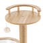 Tour pour arbre à chat à niveaux multiples 52 po, poteau à griffes et condo avec capsule d'espace, capacité de poids de 33 lb