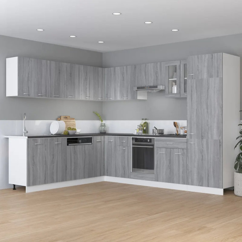 Drawer Bottom Cabinet Lyon, Grey Sonoma