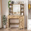 Meuble-lavabo Decoda Farmhouse avec miroir et lumières-88944042