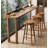 Solid Wood Bar Table with Raised Edge-165090821