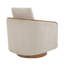 Fauteuil demi-tonneau pivotant rembourré de 29,2 po de largeur avec structure en bois massif Dove-663807437-663807280