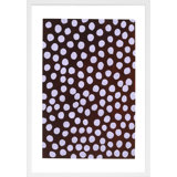 Lilac On Maroon By Michela Sorrentino - Framed Wall Art