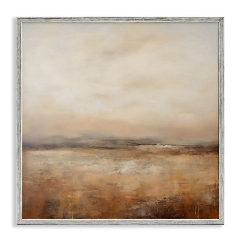 «Calm Abstract Landscape Neutrals», estampe numérique, design by Creative Studio, H 24 po x l 24 po