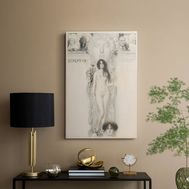 Sculpture - toile tendue par Gustav Klimt, 8 x 12