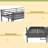 Twin Over Full Metal Bunk Bed, Multi-Function