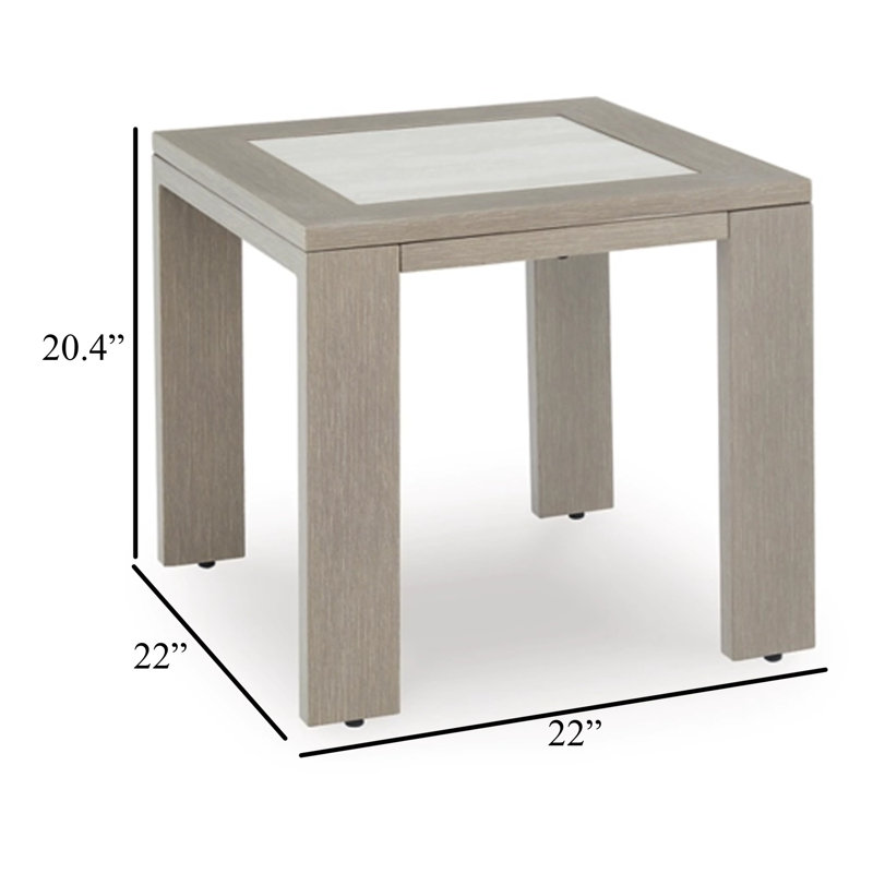 Table de bout pour l'extérieur Isle, 22 po