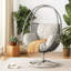 Chaise longue pivotante en osier Reno