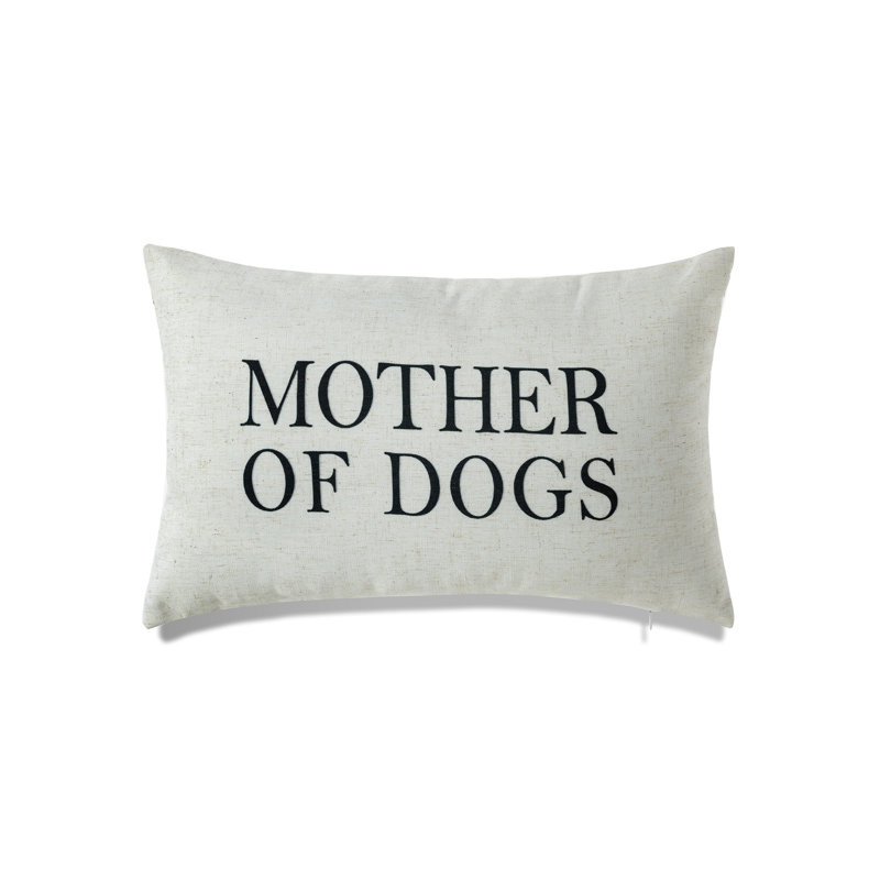 Housse et insert de coussin rectangulaire Dog and Home, Polyester/ Bourre en polyester