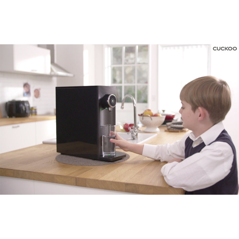 Système de filtration de comptoir à purificateur d'eau à filtration directe Nano + CUCKoo CP-MN031BW, Noir, noir, noir, noir