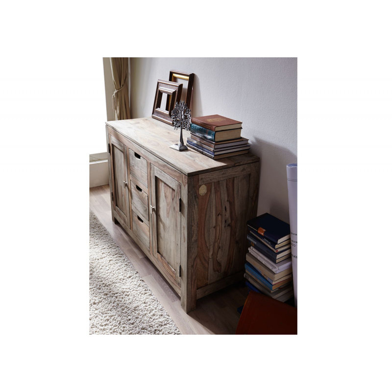 Nature 120cm Solid Wood Sideboard