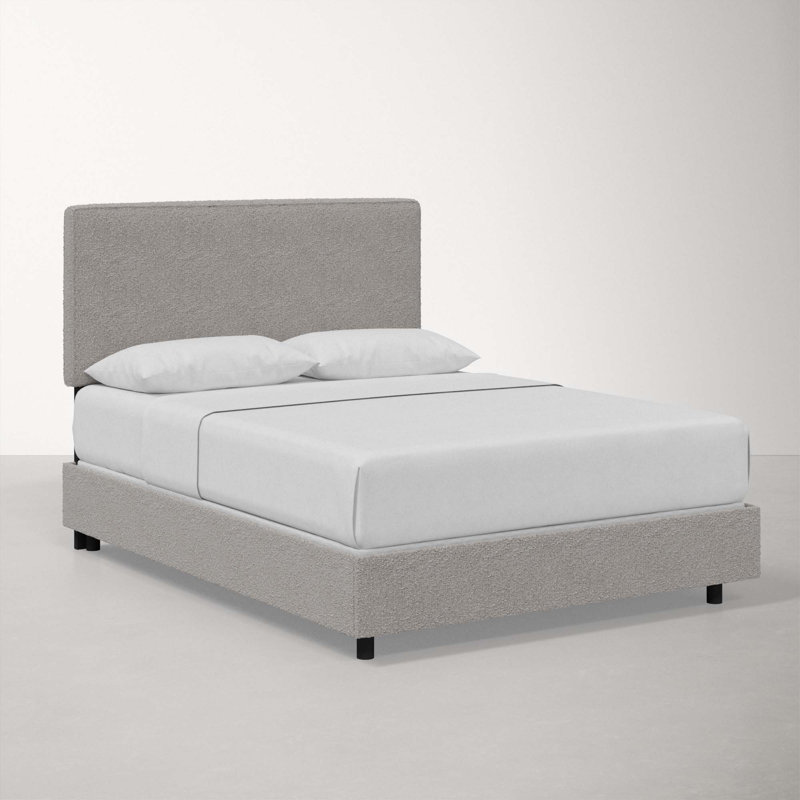 Lit tapissier standard en coton Marquise, Grand, Boucle éléphant classique