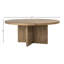 Harley Pine Solid Wood Pedestal Dining Table-79227983