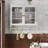 Cabinets, Vintage White Washed Solid Wood Glass Door Wall Mount | 24.8” Double Door | 3-Tier Storage + Towel Rack | White | Bathroom