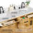 72'' Double Bathroom Vanity with Drawers, Shelf, Outlet, and Engineered Marble Top-2010840389-2010840387