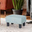 Petit repose-pied ottoman en flanelle, repose-pieds rectangulaire moderne avec pieds en plastique antidérapants, siège d'appoint rembourré pour salon, canapé, entrée-1804535306