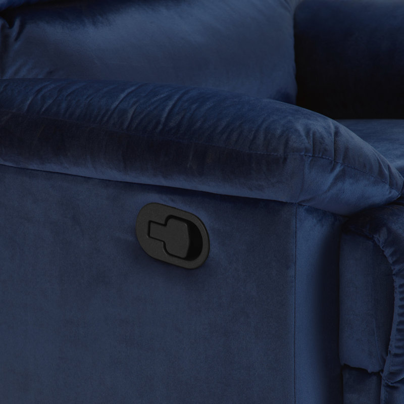 ClickDecor Davis Recliner Chair, Blue