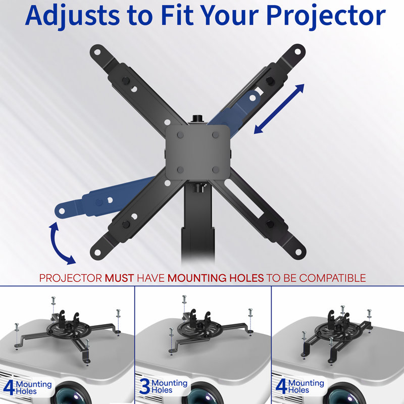 Projector Ceiling Mount, Black