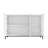 Modern White High Gloss 3-Door Cabinet -Buffet Sideboard With Powder Coated Metal Feet-1926186329