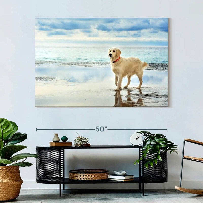 Brampt Seafront Golden Retriever, 34" H x 51" W