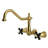 Kingston Brass Duchess Double-Handle 3-Hole Wall-Mount Kitchen Faucet-93676386