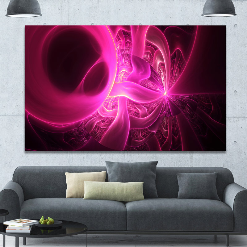 « brillante rose designs on black », impression sur toile tendue, H 20 po x l 20 po x P 1 po