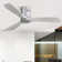 132CM Solid Wood 3-Blade Propeller Ceiling Fan with Remote Control