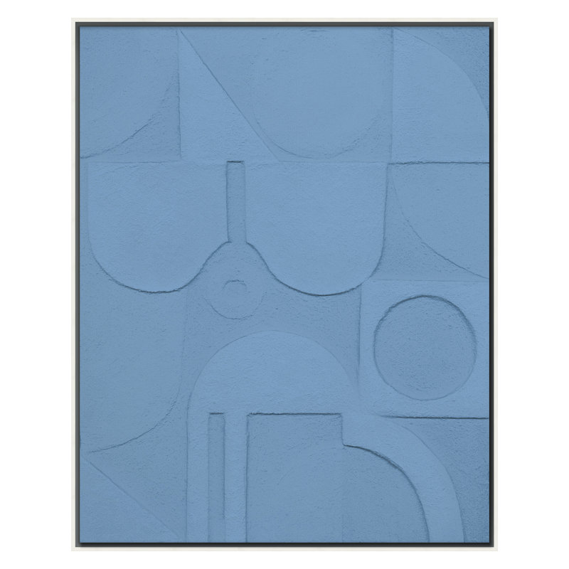 Silk Print by Blakley, Shana, 30" H x 24" W, White, Blue