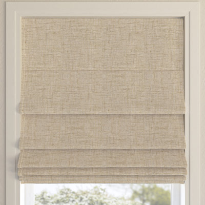 Sun Zero Somerton Thermal 100% Blackout Cordless Roman Shade