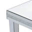 Table d'appoint moderne en verre avec miroir