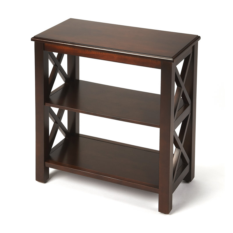 Lakelyn 25'' H x 22'' W Etagere Bookcase, Plantation Cherry