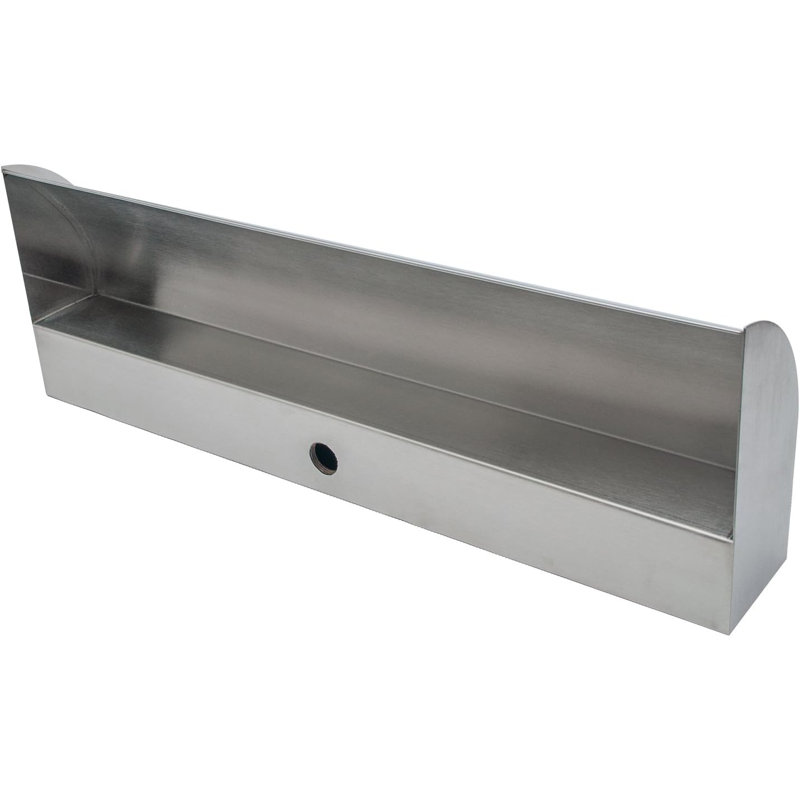 Outdoor Stainless Steel Pool Fountain, 9cm H x 60cm W x 20cm D