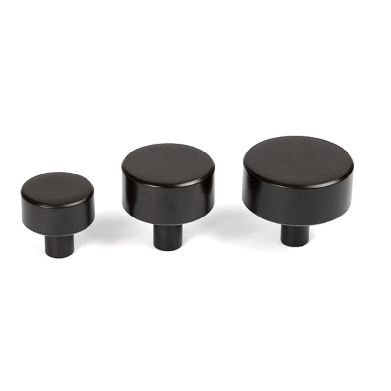 Round Knob, 3 cm, Aged Bronze