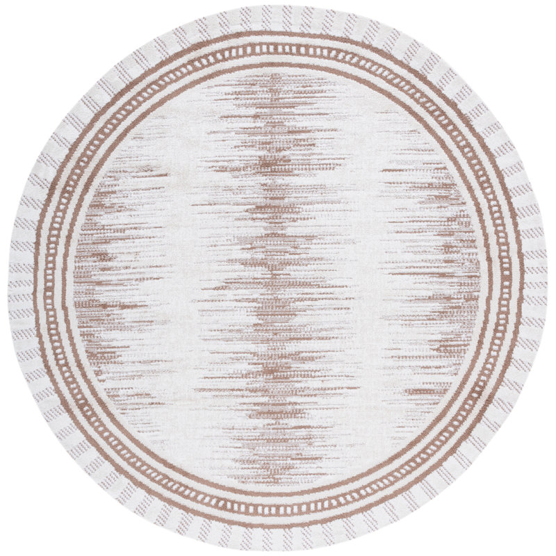 Delmontez Performance Southwestern Rug, Round 6'7"