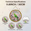 Panneau de vitrail 12 "H Parrot Flowers-801551281