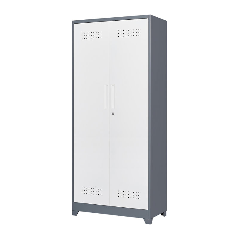 Casiers en métal, armoires à outils de nettoyage avec portes verrouillables, armoires de rangement pour outils à haut balai, tablettes réglables, grandes armoires pour cuisines, bureaux, magasins. (72 pouces)